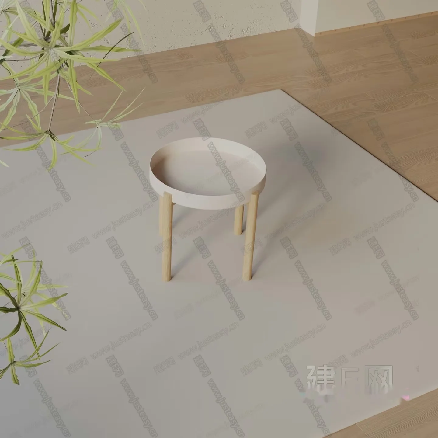 Modern Minimalist Table 3D Model – 1922 – VRAY Render