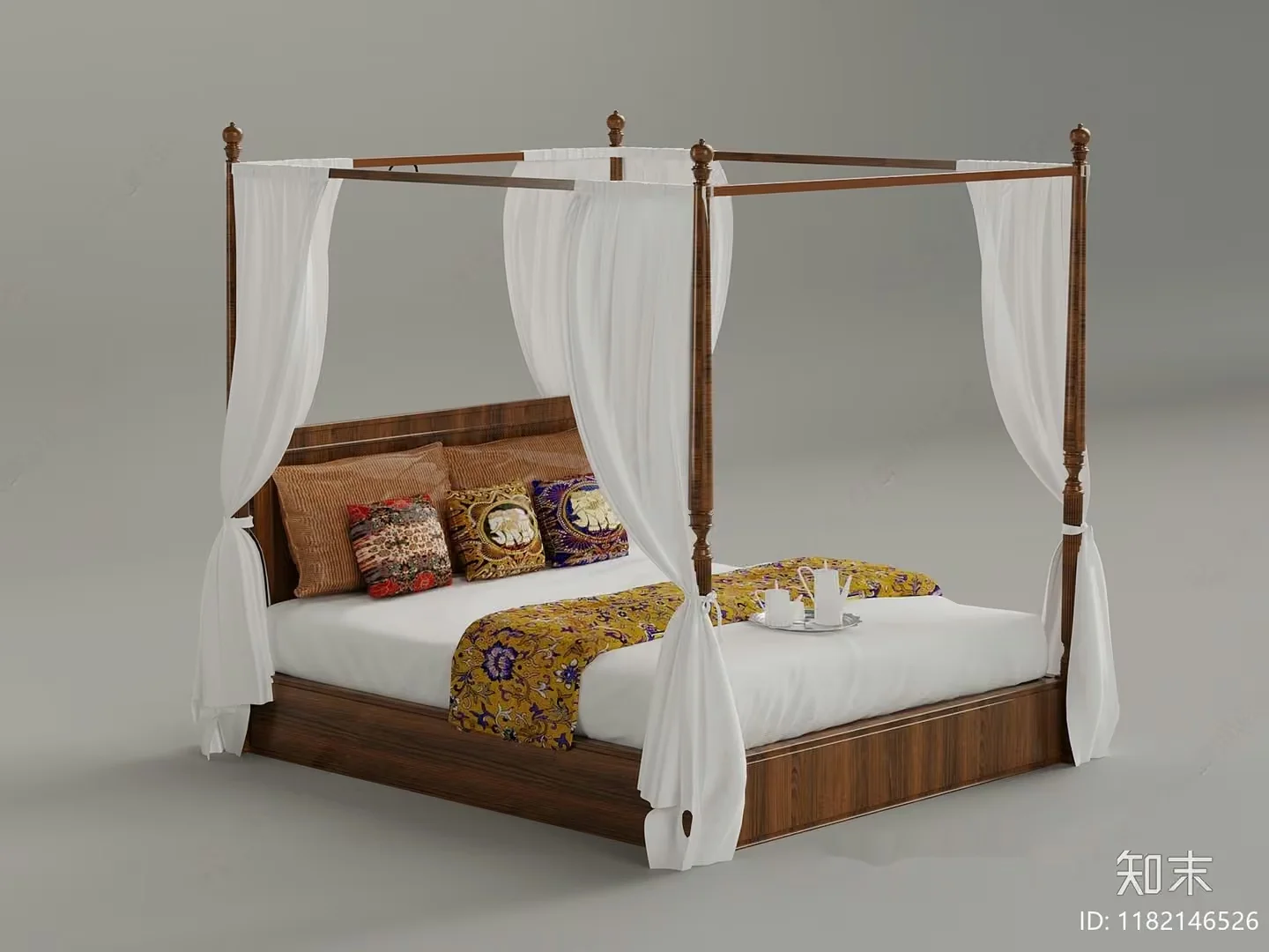 Cozy Bedroom 3D Model – 7135 – VRAY Render