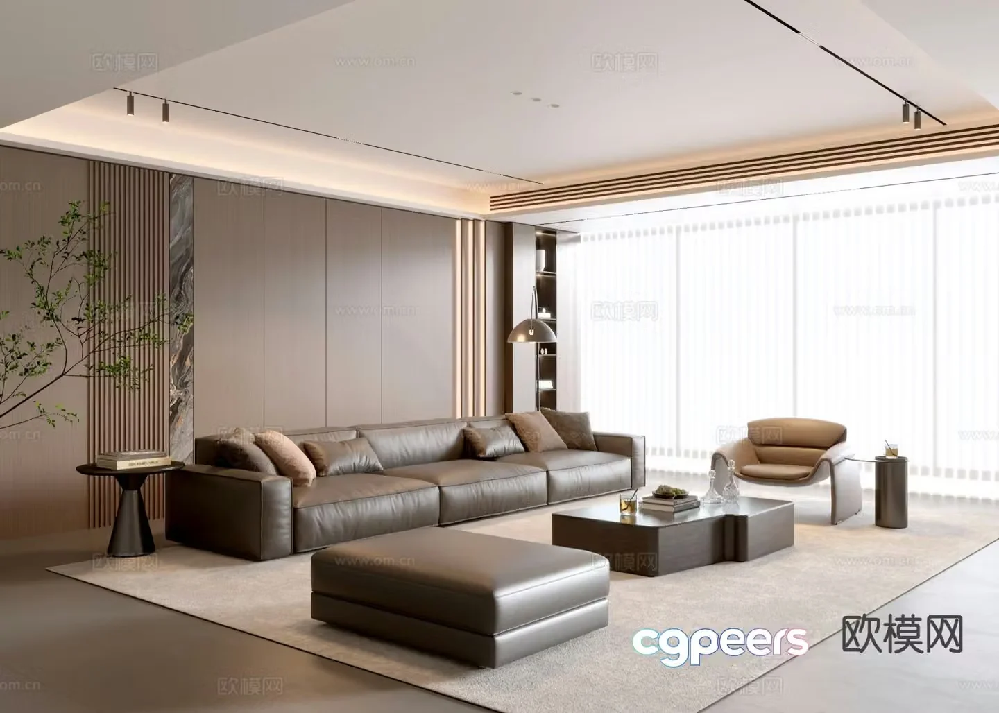 Italian living room 3d model