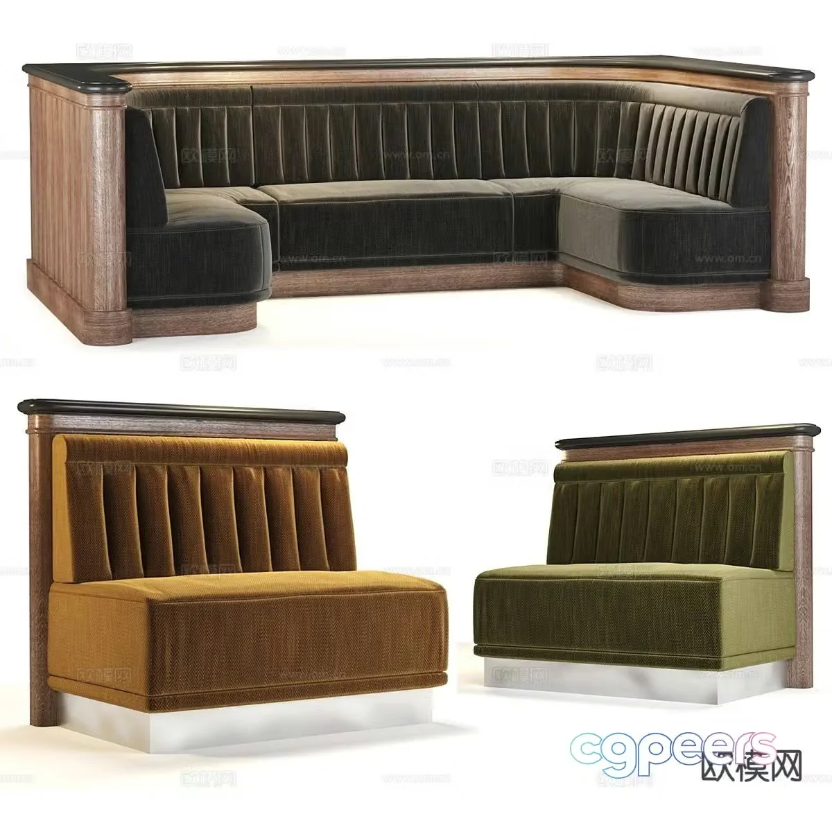European card seat sofa card seat sofa 3D model