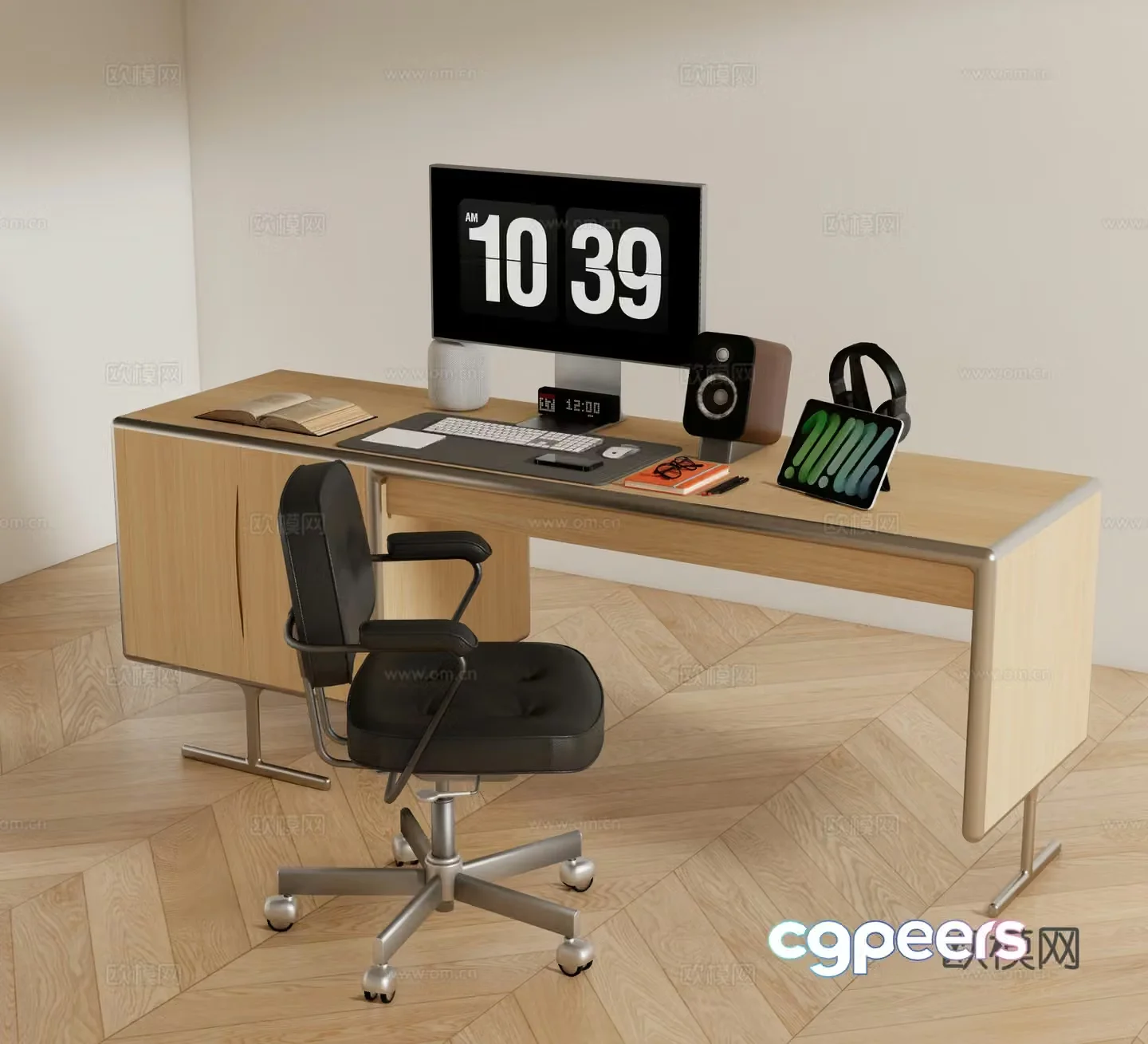 Modern desk chair 3d model