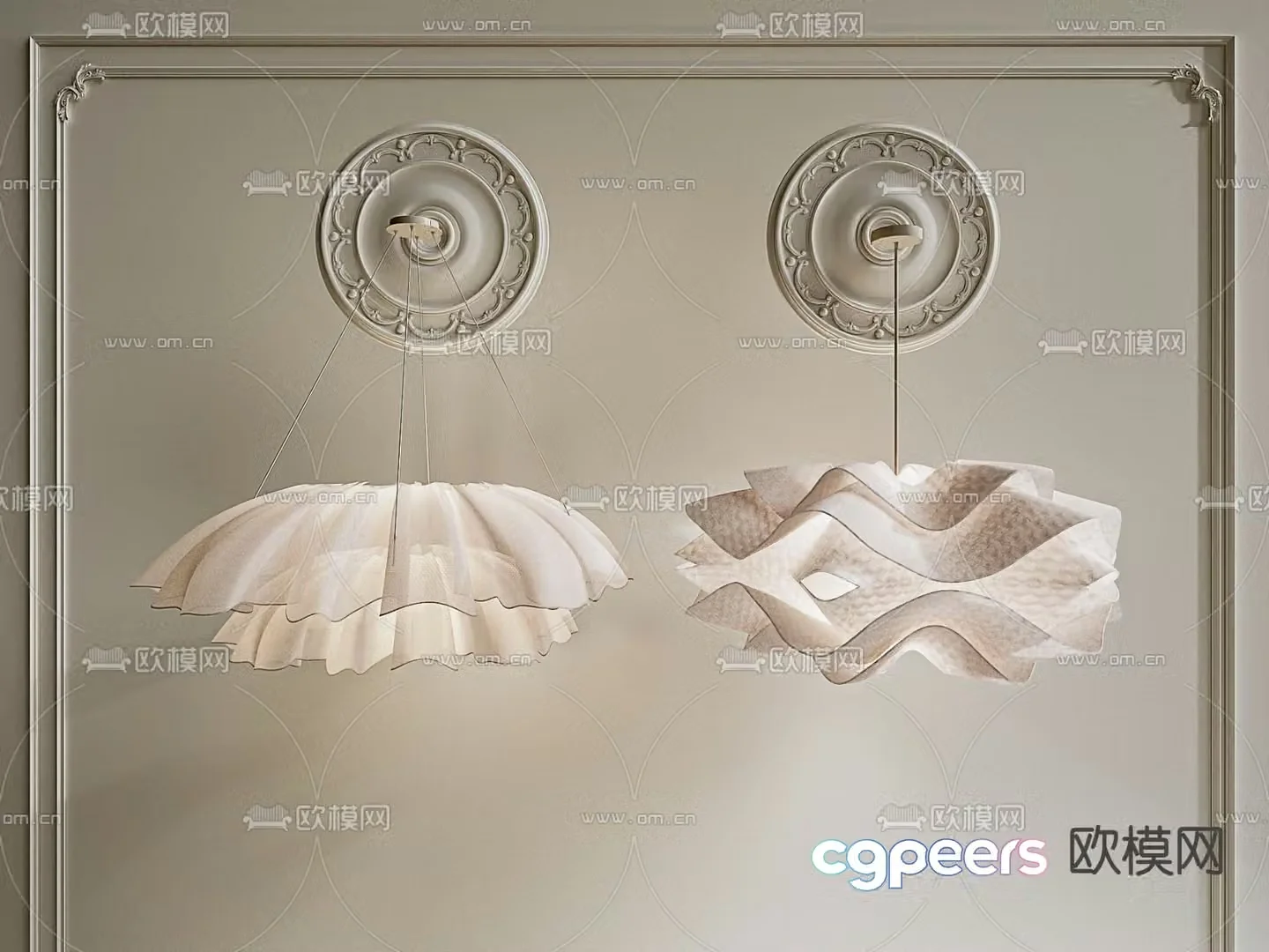 French chandelier 3d model