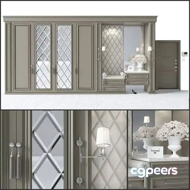 3ds Max Free – Composition in the hallway_29