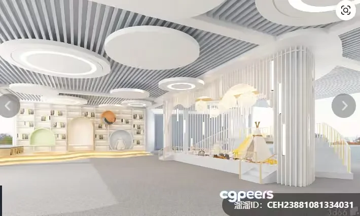 Modern White Interior 3D Model – 16123 – VRAY Render