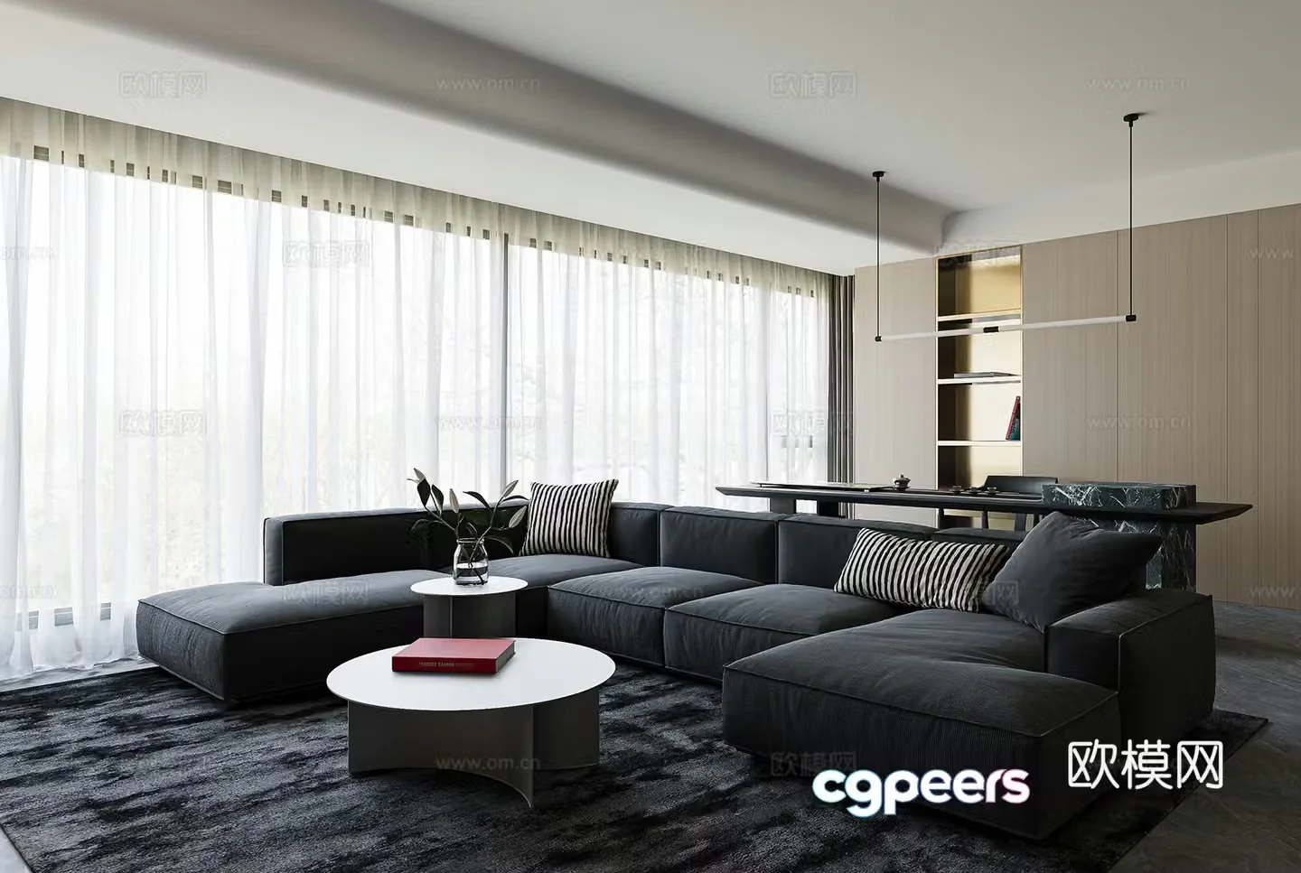 Italian living room 3d model
