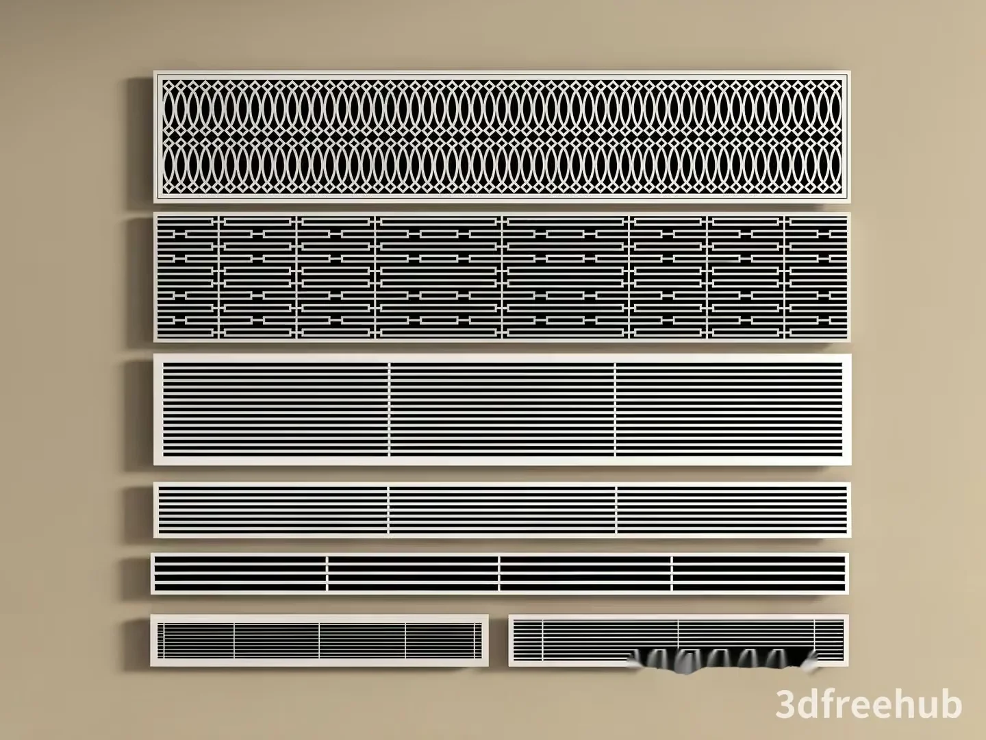 A Collection Of Wall Vents 3D Model – 21953 – VRAY Render