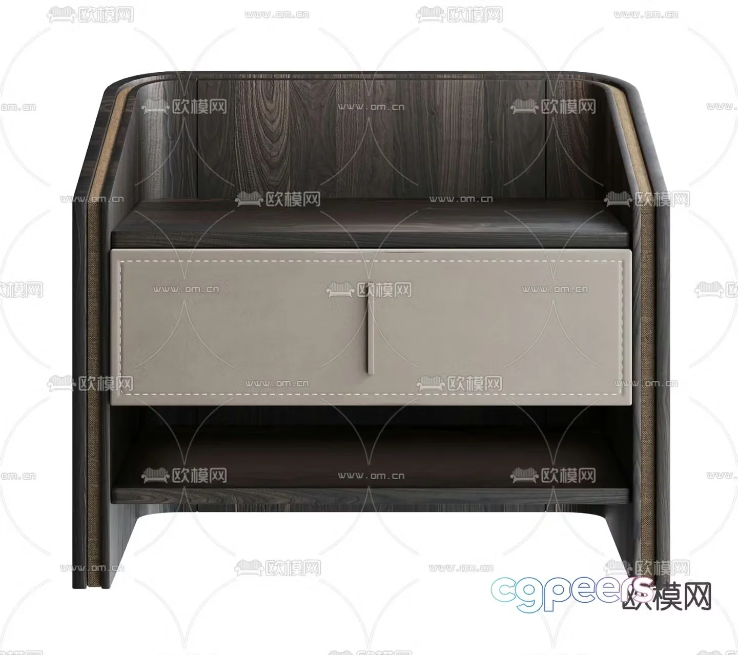 Modern bedside table 3d model