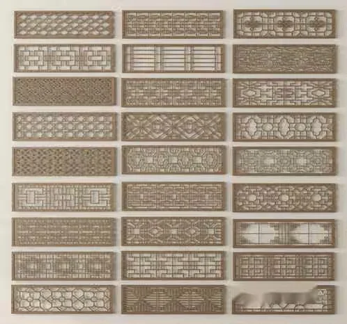 A Collection Of Intricately Designed Metal Grates 3D Model – 18354 – VRAY Render