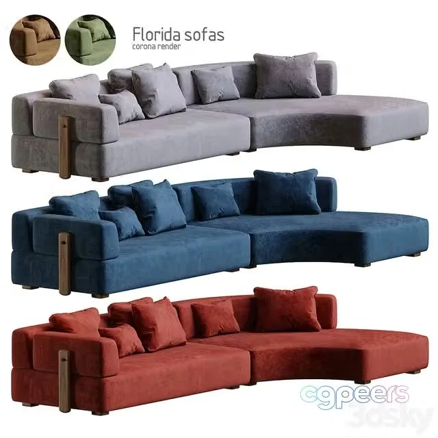 3ds Max Free – Florida sofa CORONA