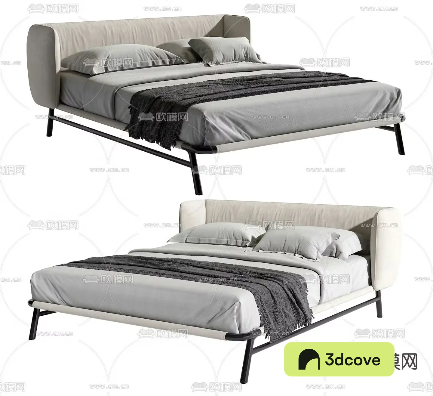 Modern double bed