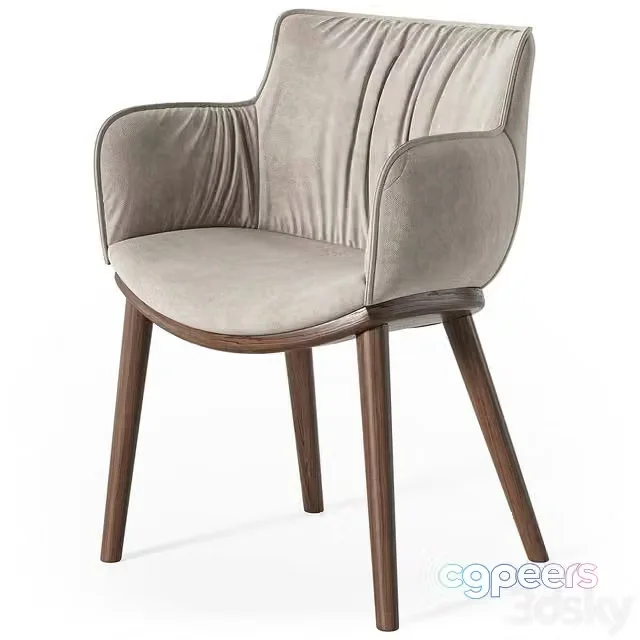 3ds Max Free – Cattelan Italia Rhonda wood armchair