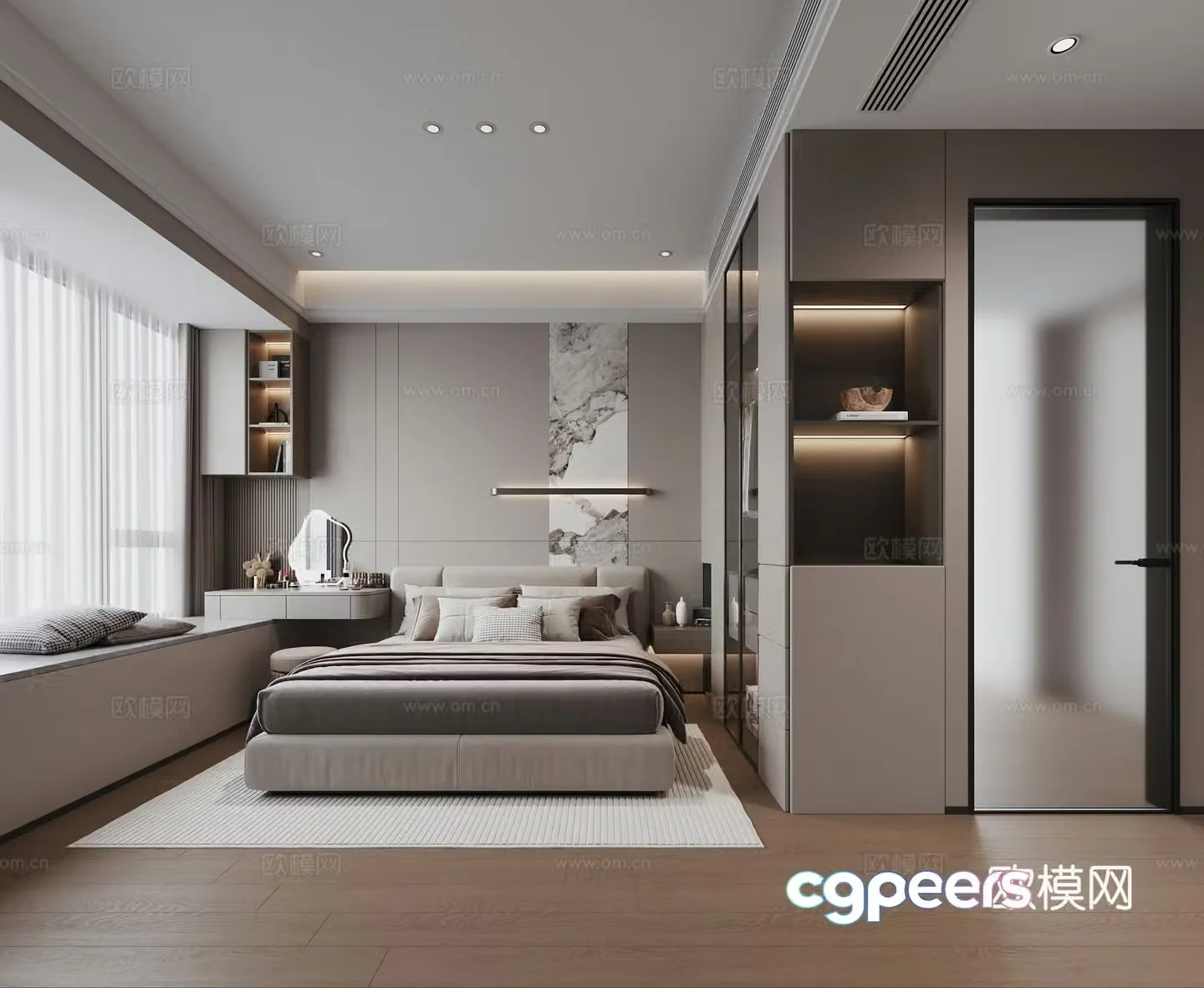Modern bedroom 3d model