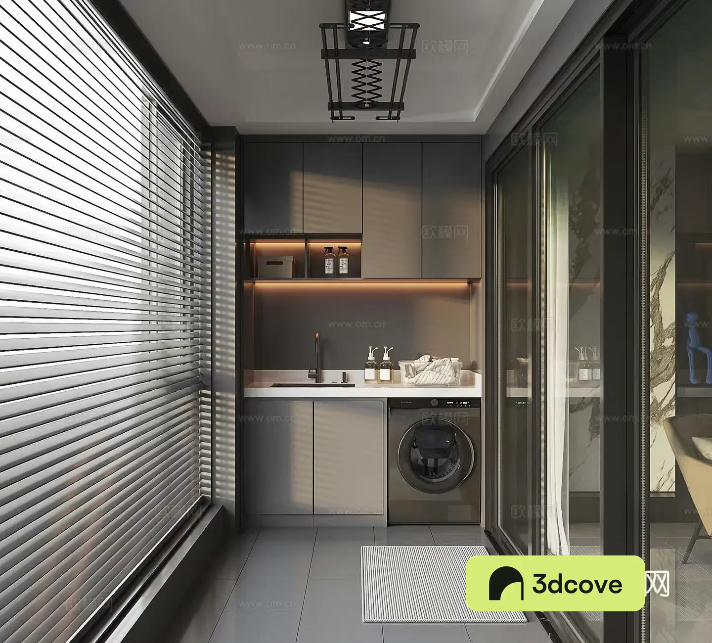 Modern living balcony