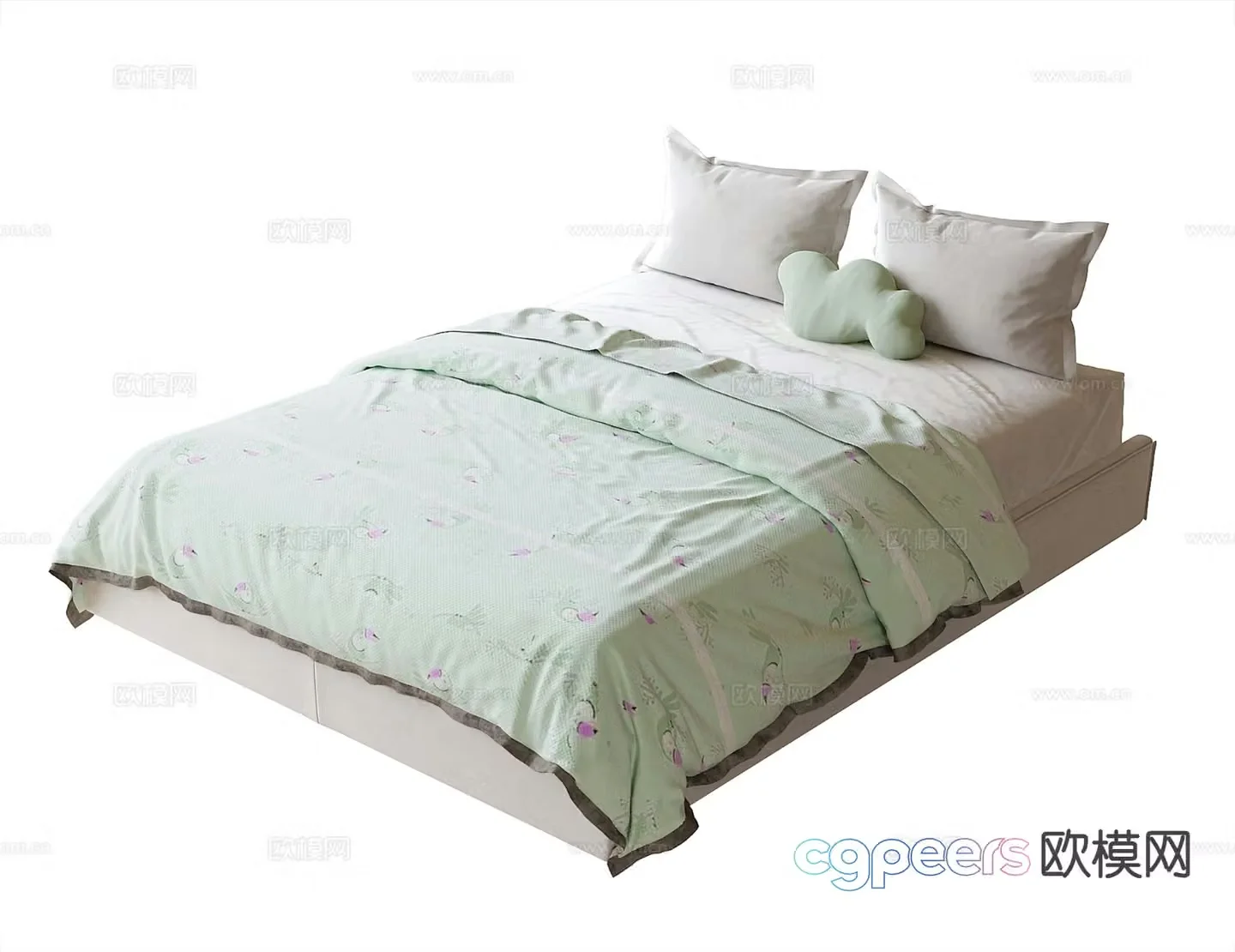 Modern children’s bed 3d model