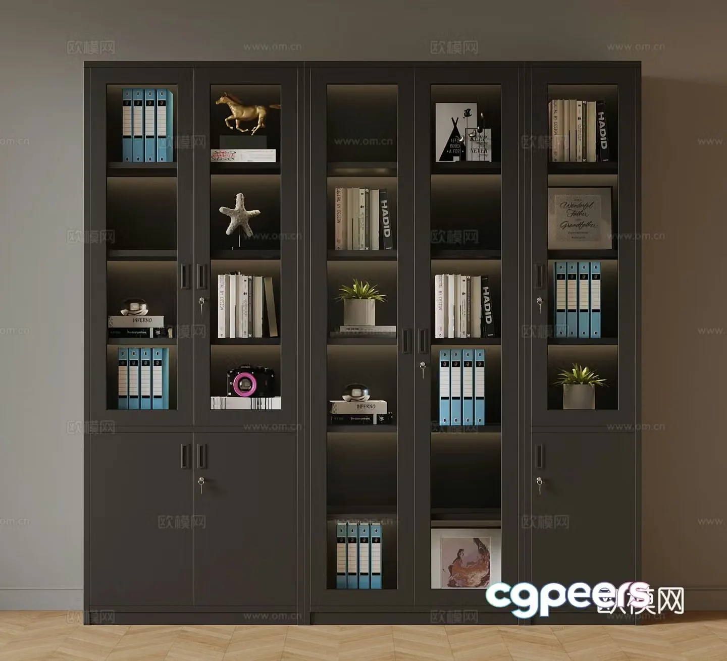 Modern filing cabinet 3d model