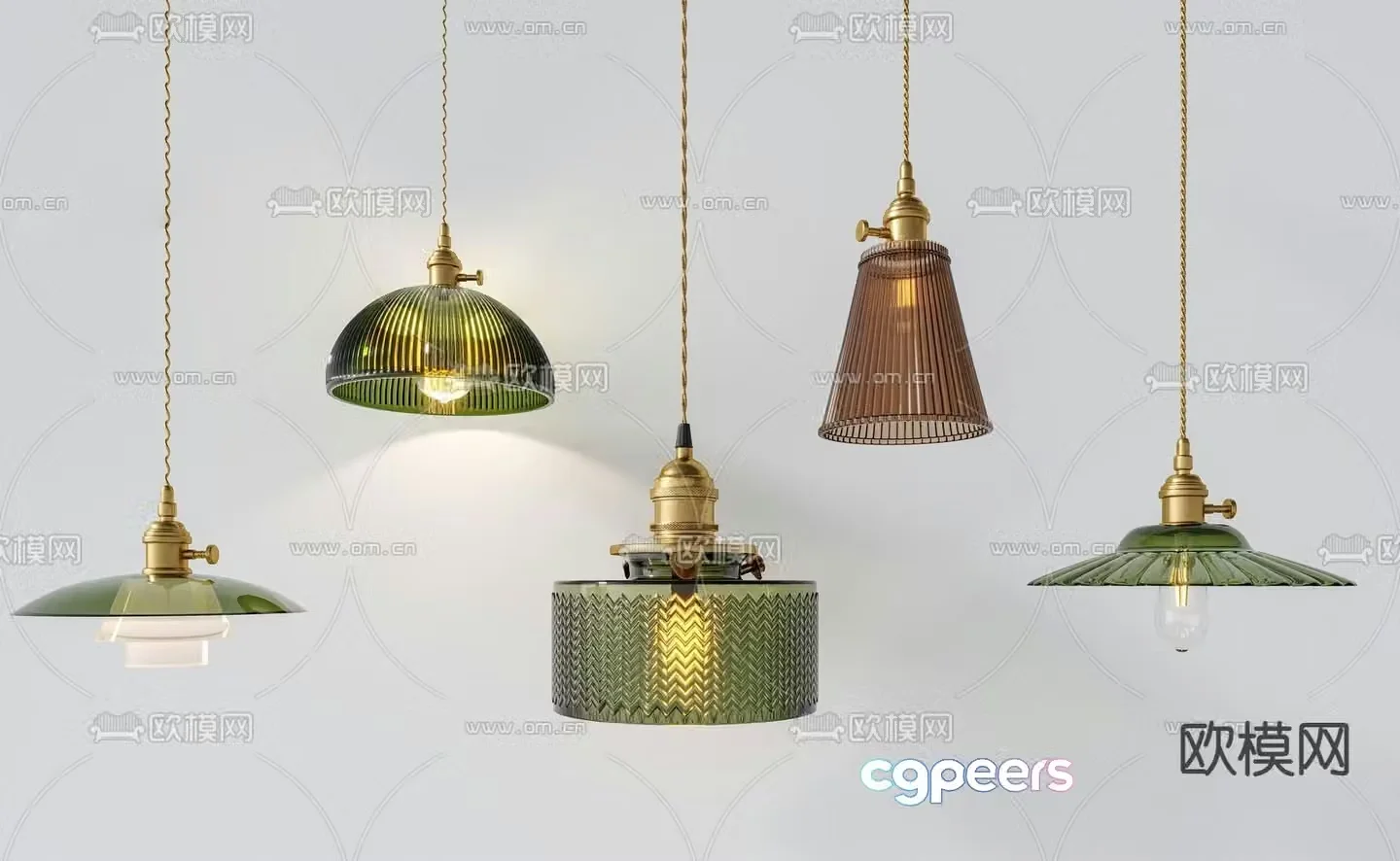 French chandelier glass chandelier 3d model