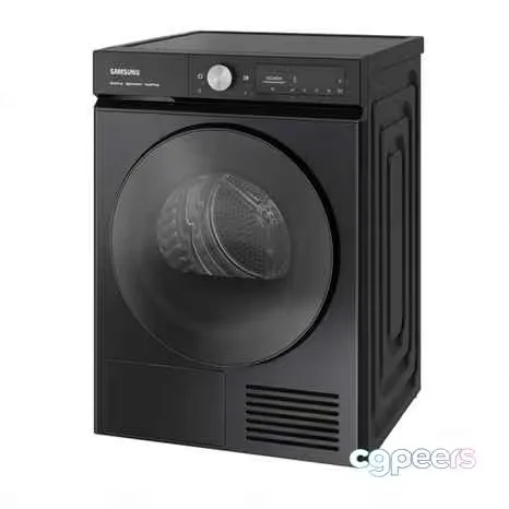 A Black Samsung Dryer 3D Model – 7376 – CORONA Render
