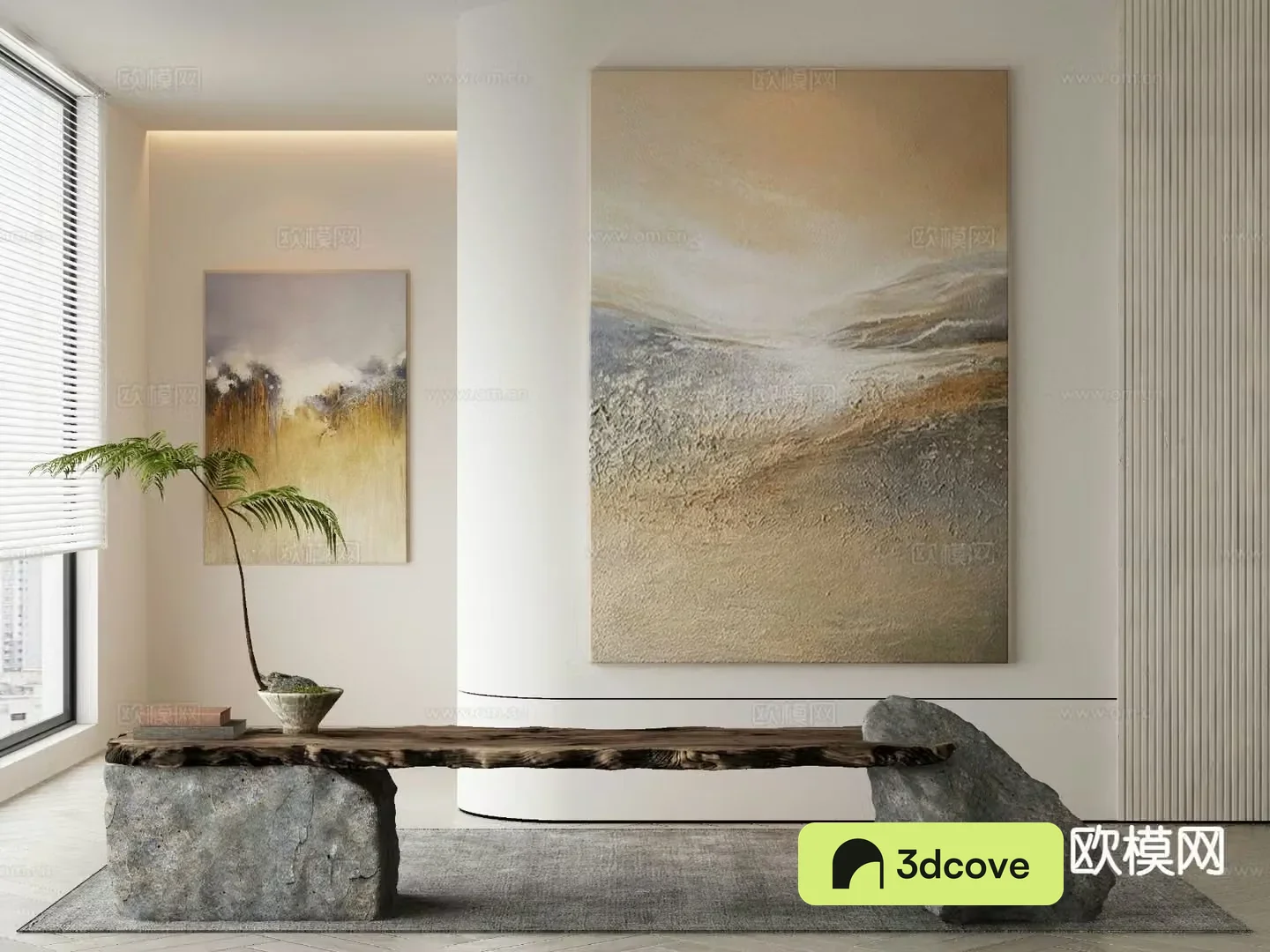 Wabi-sabi art painting texture painting decorative painting