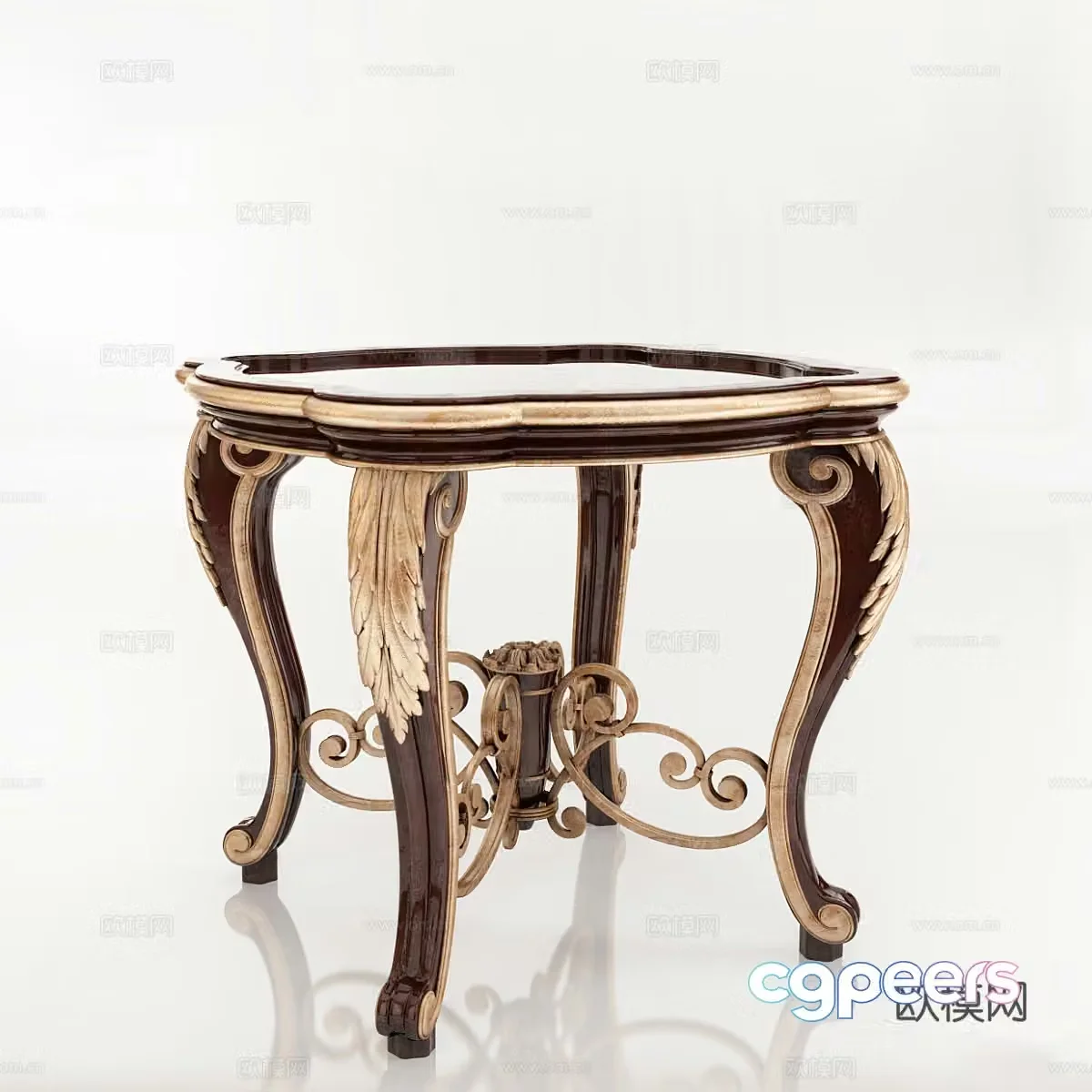 European classical side table 3D model