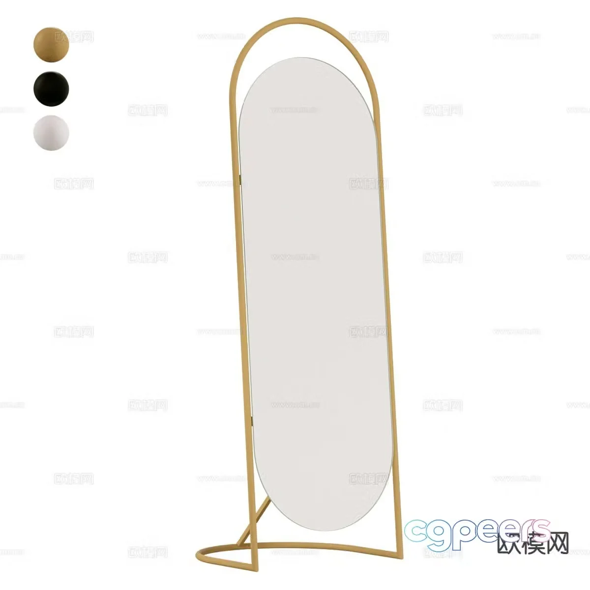 Mirror full length mirror 3d model