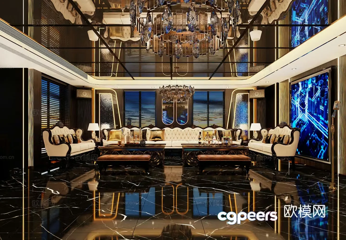 Modern luxury KTV3d model