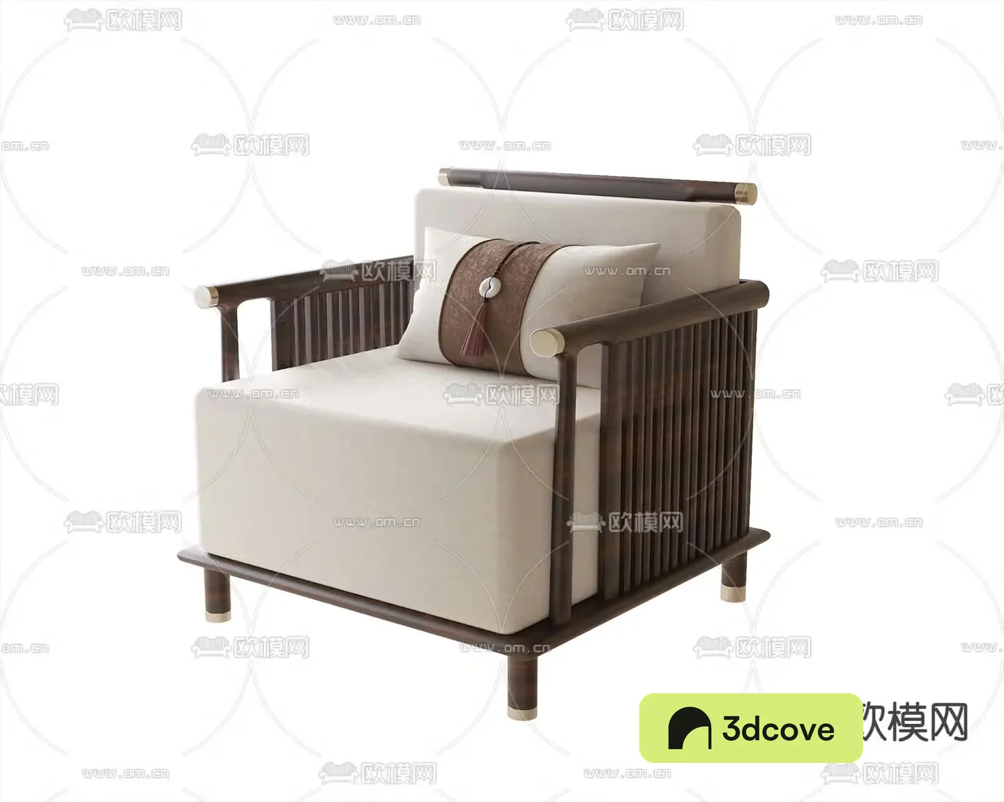 New Chinese style sofa single sofa