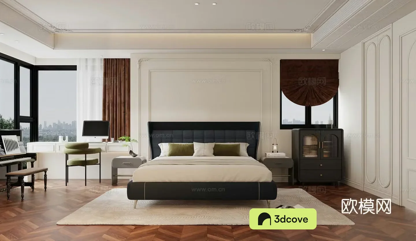 French modern bedroom