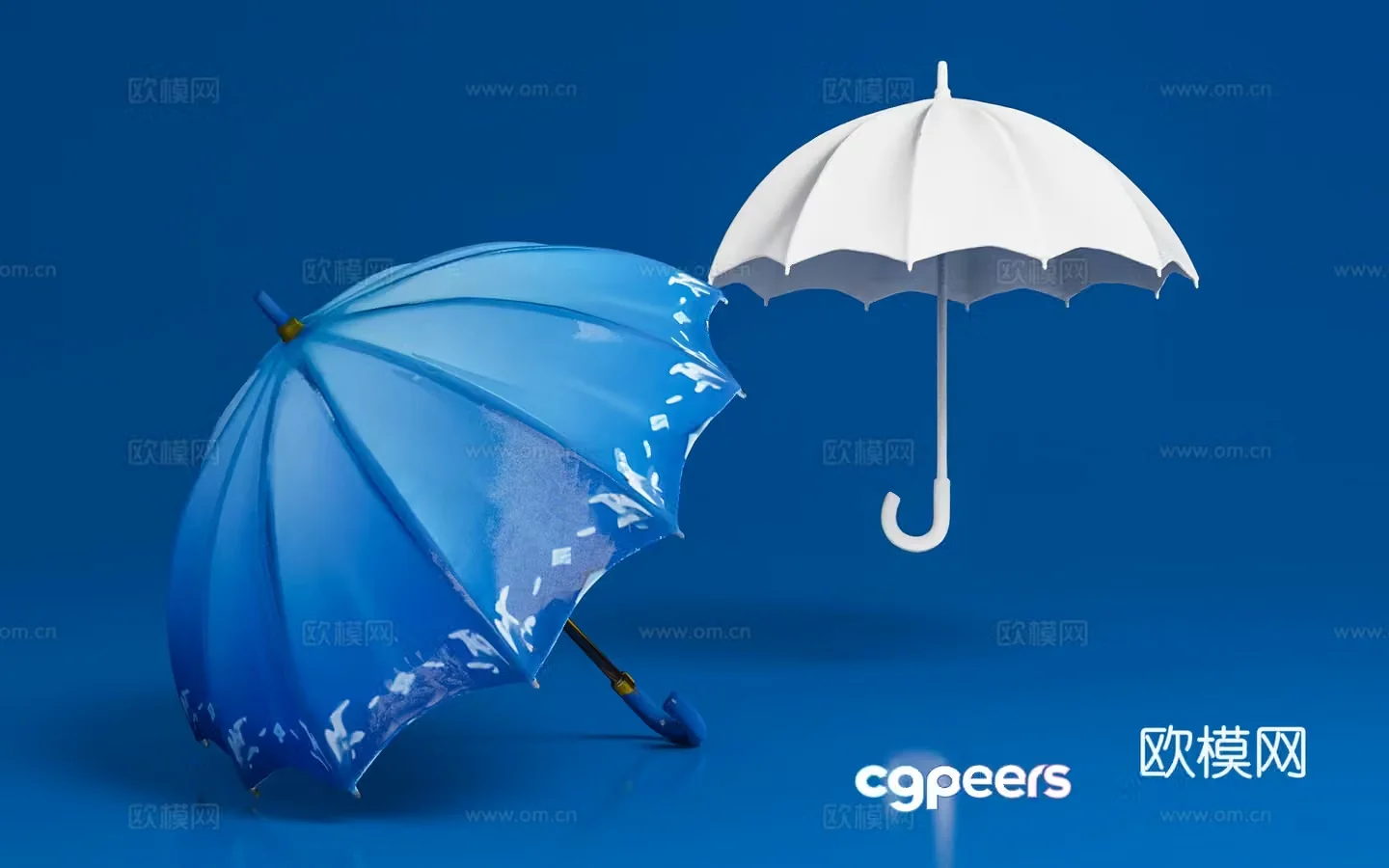 Umbrella Umbrella Cartoon Style Game Props Beauty Decoration Atmosphere Ornaments Print 3D Model