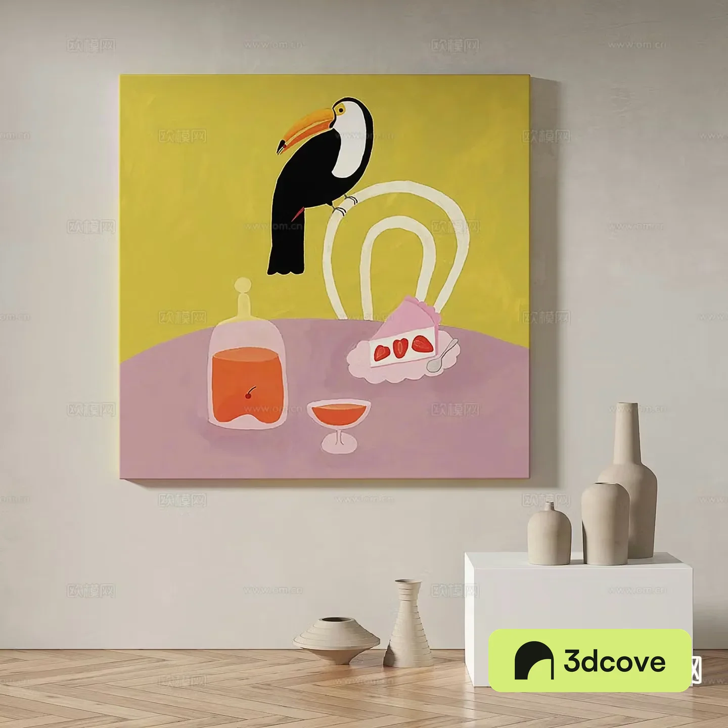 Modern art painting decorative painting