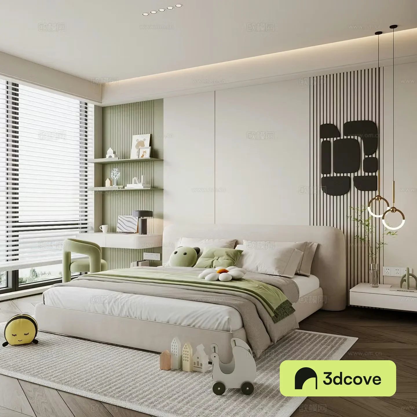 Modern children’s room boy’s room girl’s room children’s bed children’s wardrobe children’s desk