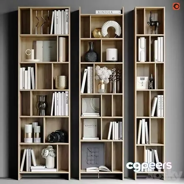 3ds Max Free – Wardrobes BOLIA House Bookcases