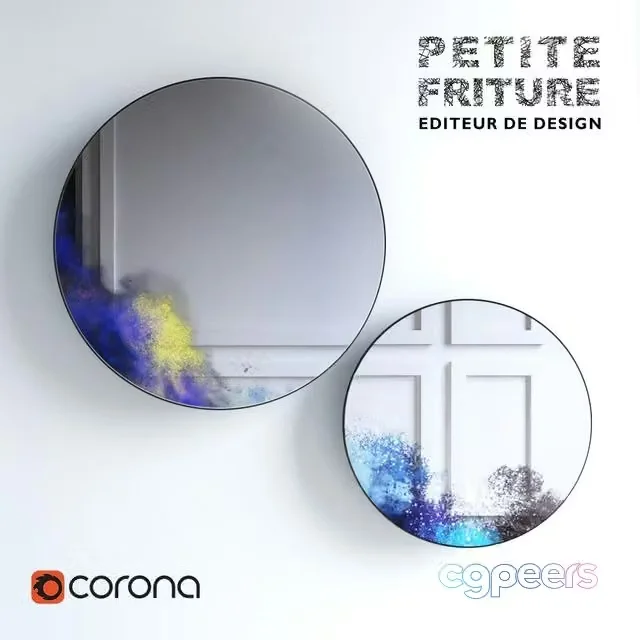 3ds Max Free – A set of mirrors FRANCIS petit MIROIRS MURAUX II