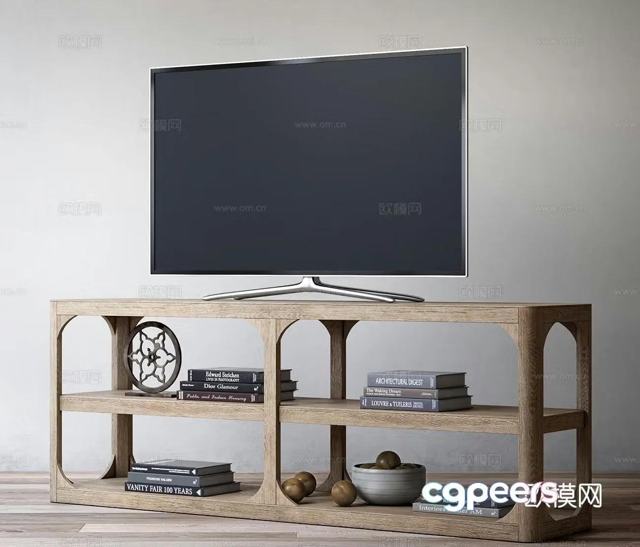 Rh wabi-sabi tv cabinet 3d model