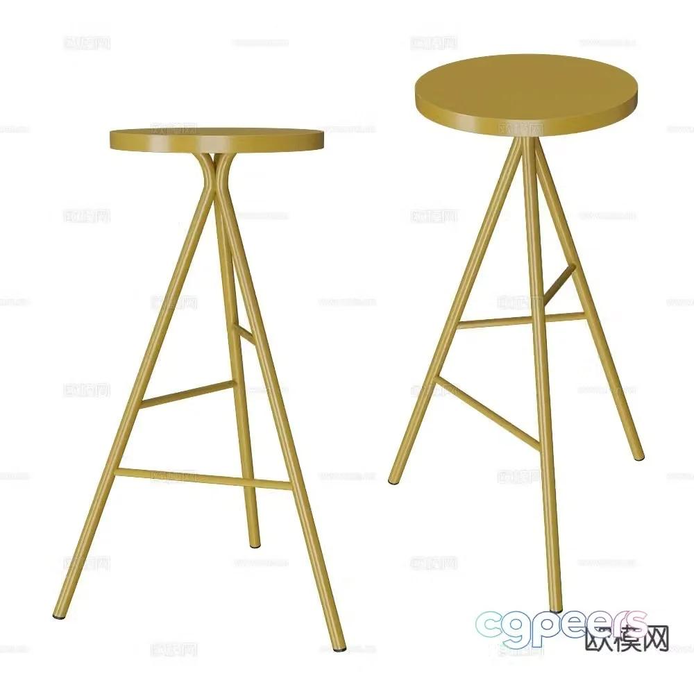 Castil bar stool bar stool high stool 3d model