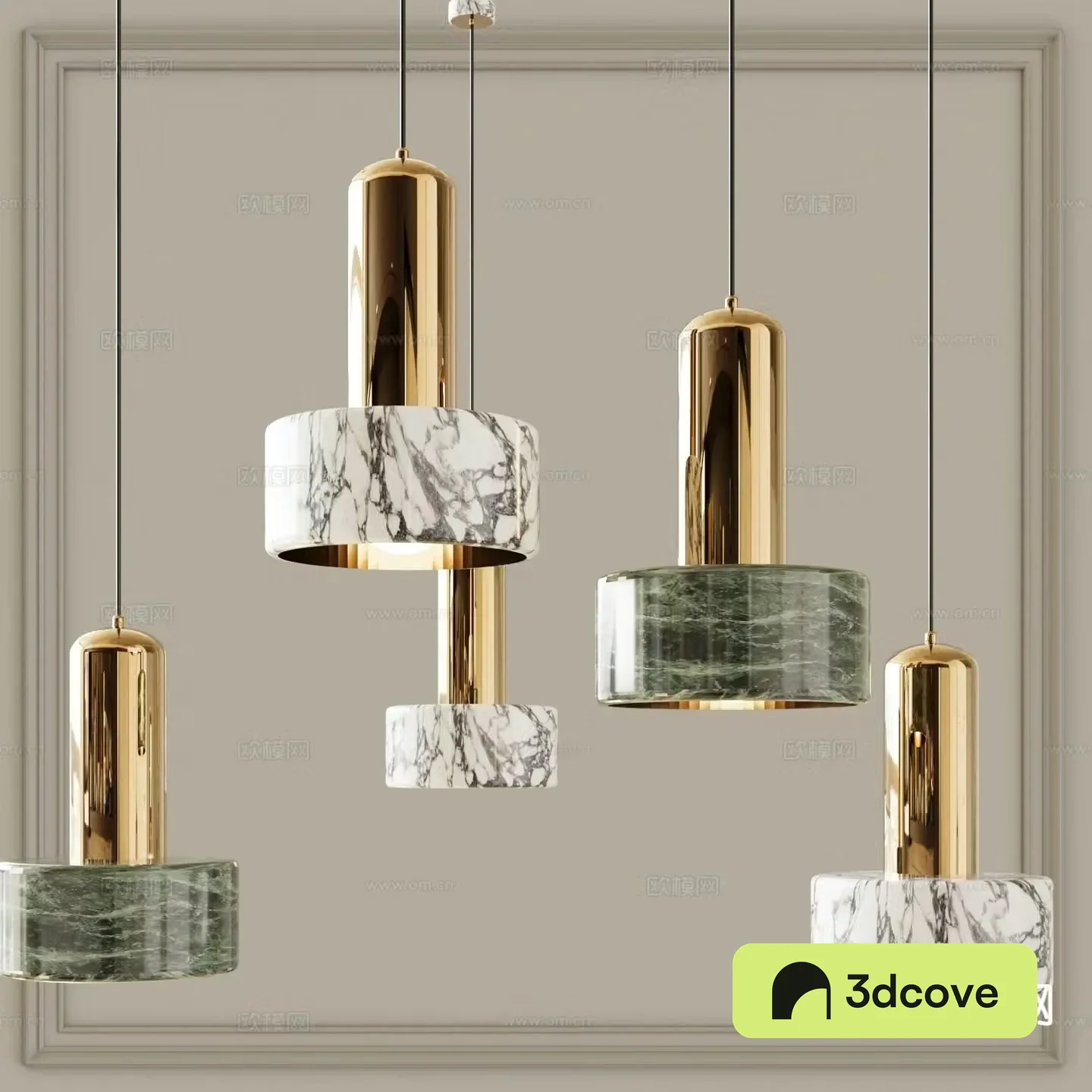 Metal chandelier