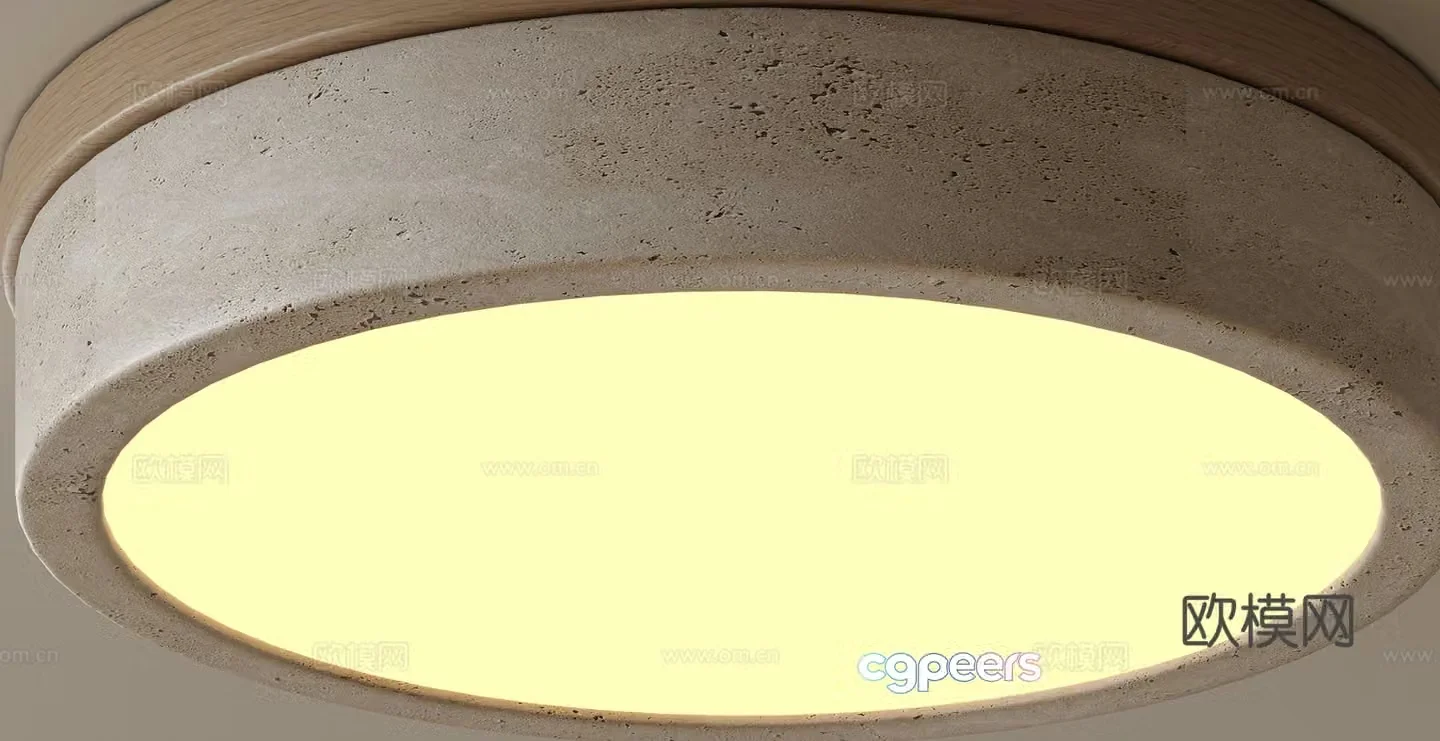 Modern round ceiling lamp 3d model