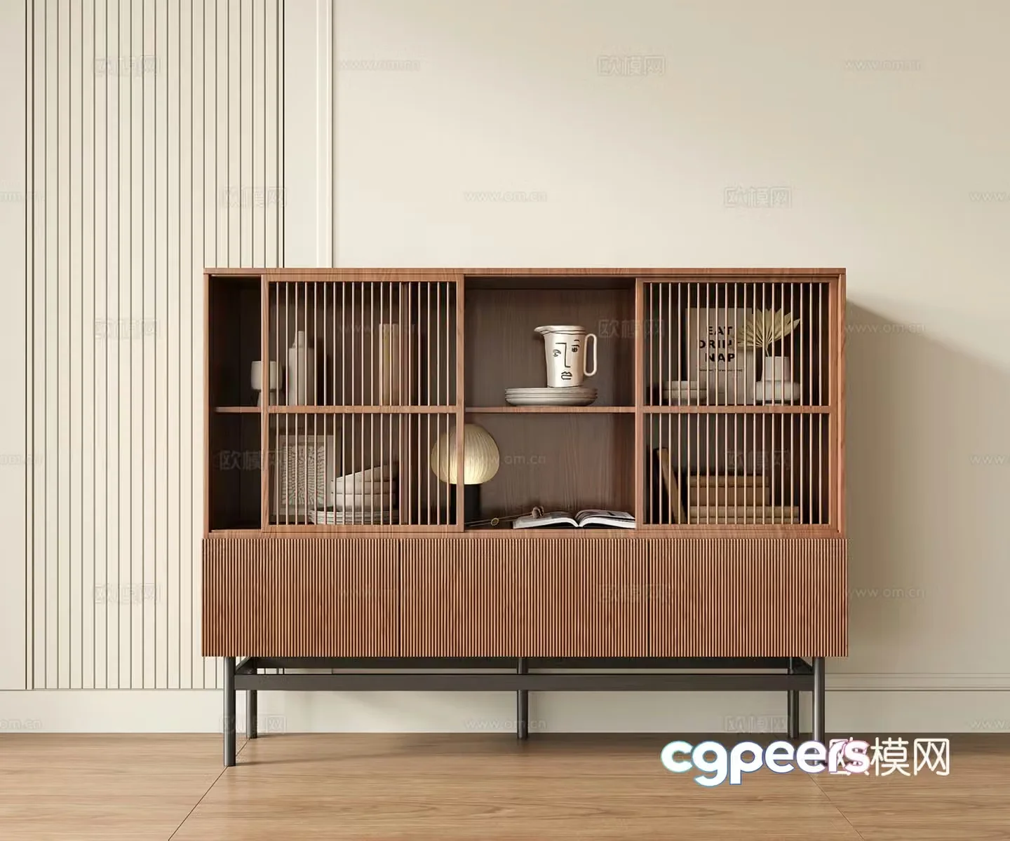Modern medieval style sideboard sideboard storage cabinet storage cabinet entrance door cabinet 3D model