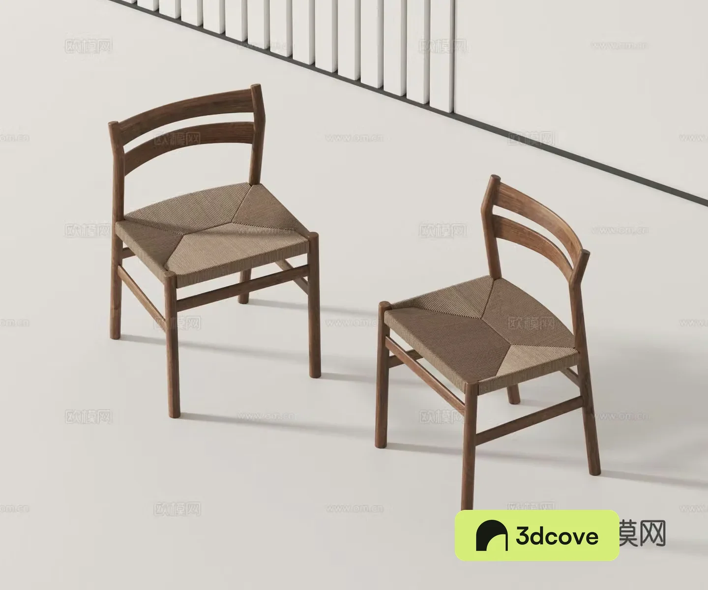 Wabi-sabi style wooden chair dining chair single chair
