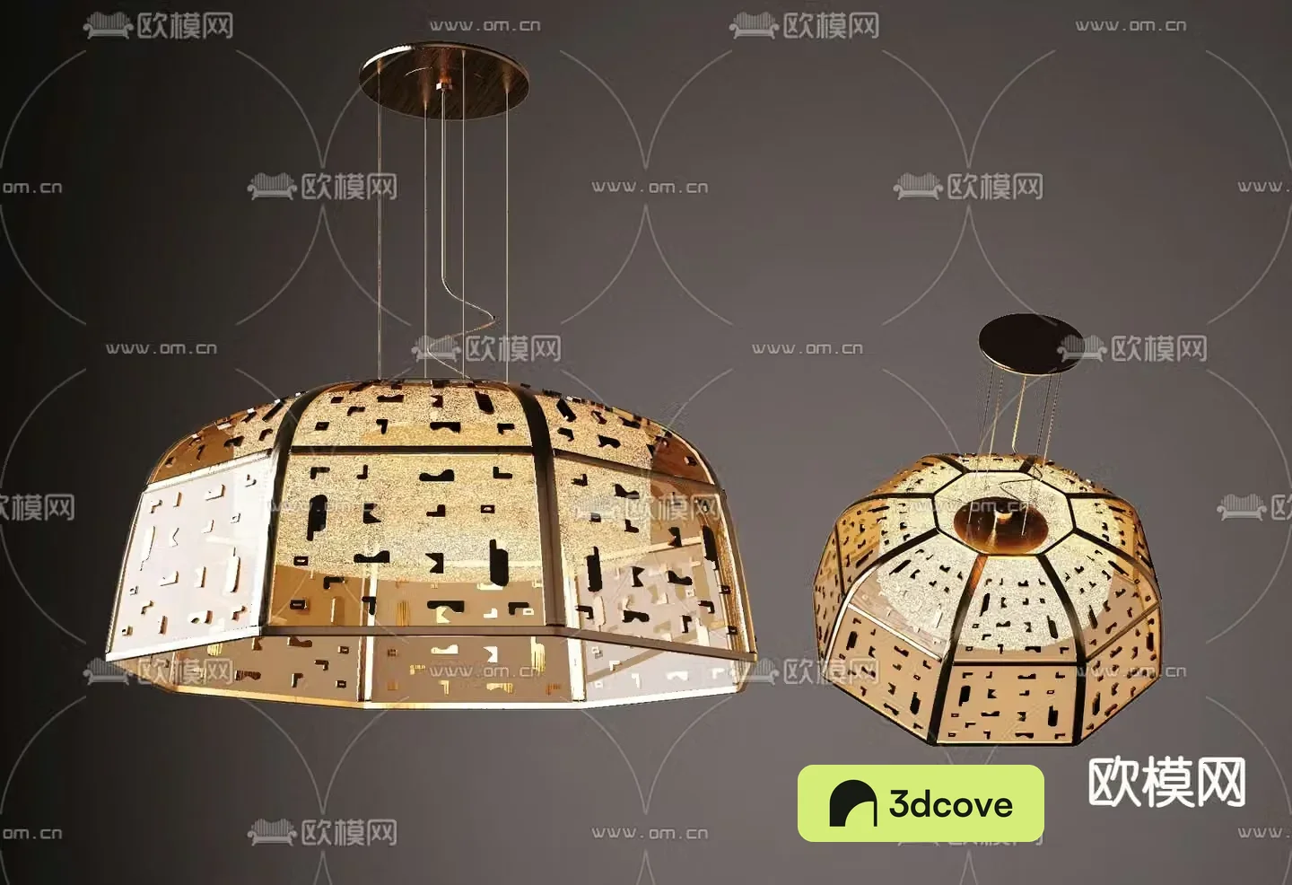 CCD modern glass chandelier