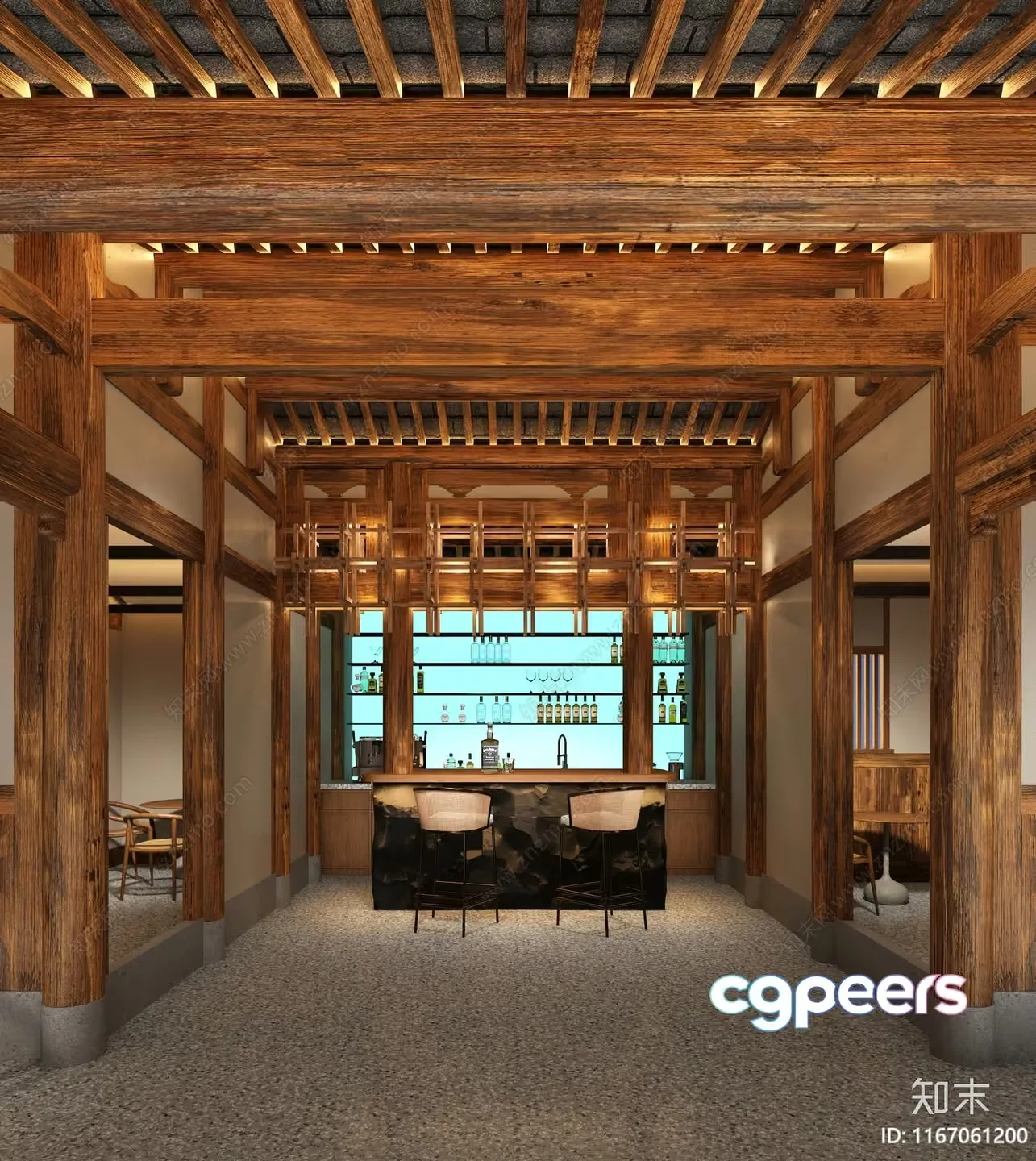 Traditional Japanese Bar 3D Model – 9478 – VRAY Render