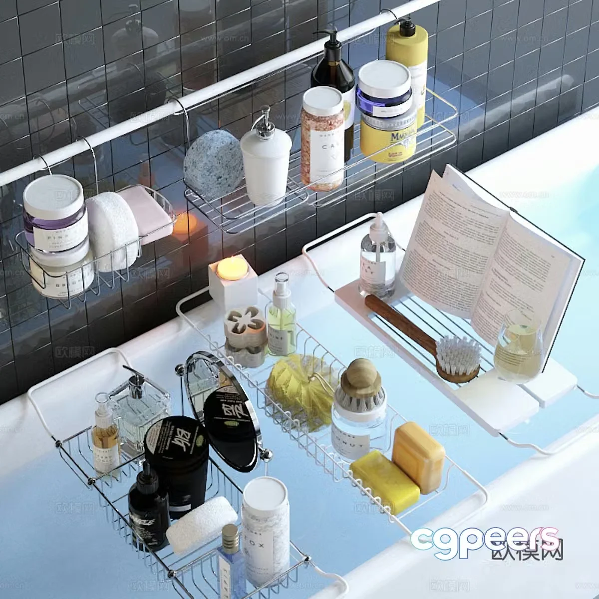 Bathroom shelving 3d model