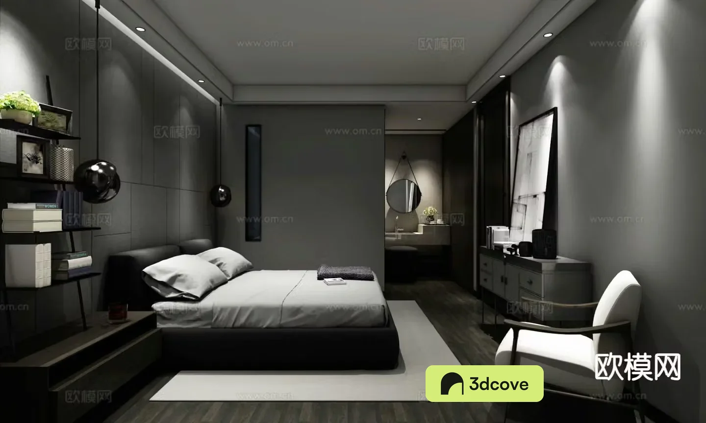 Advanced gray bedroom master bedroom