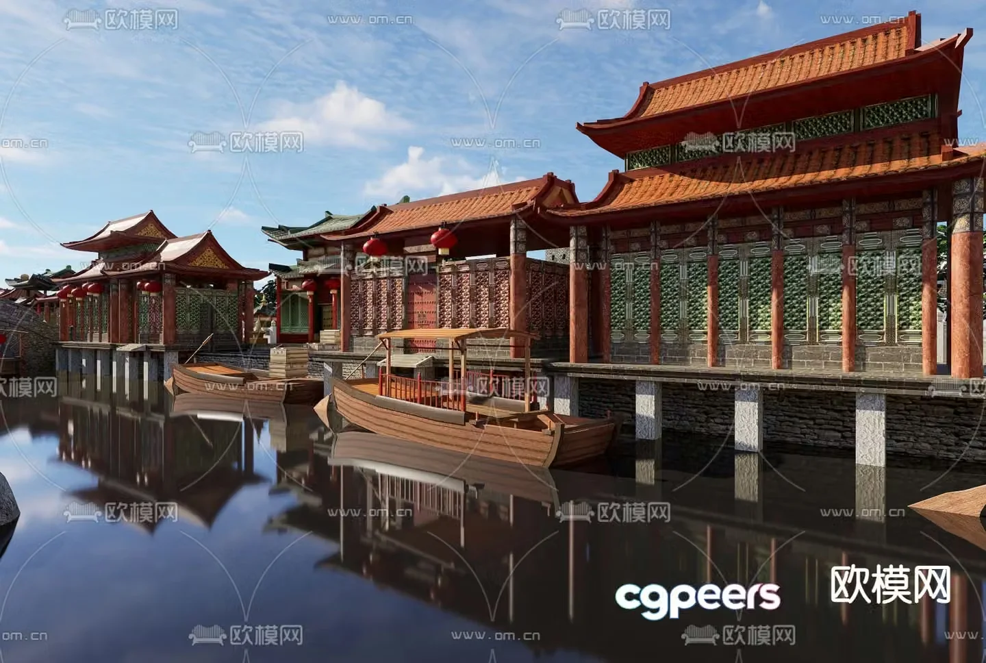 3D model of Chinese architectural city