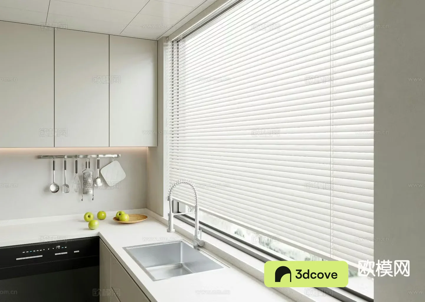 Modern Venetian Blinds Curtains Kitchen Curtains