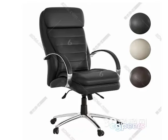 Black Office Chair 3D Model – 700 – VRAY Render