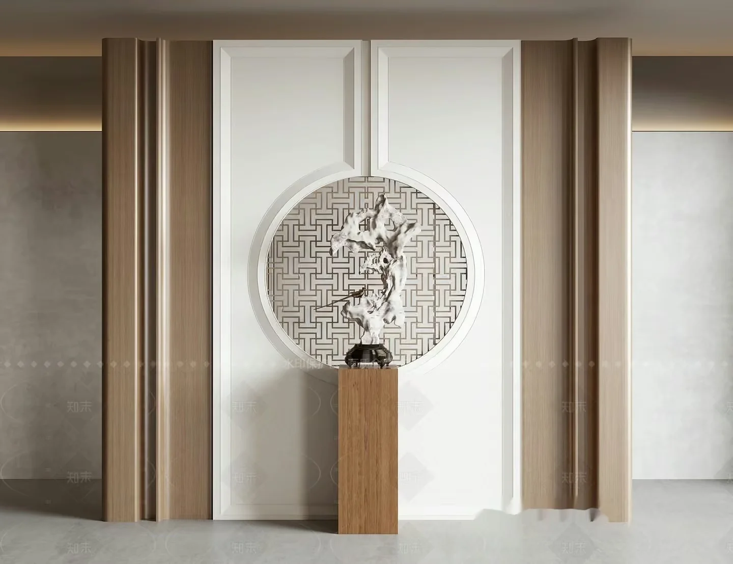 A Modern Art Piece 3D Model – 20987 – VRAY Render
