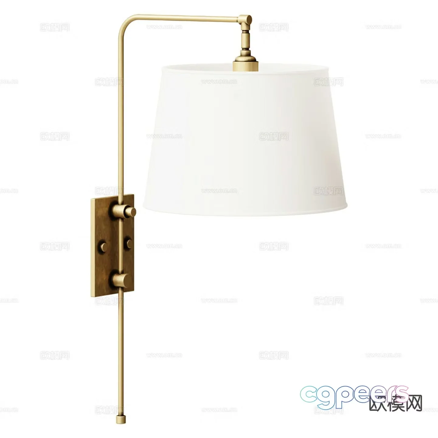 Light French wall light 3d model