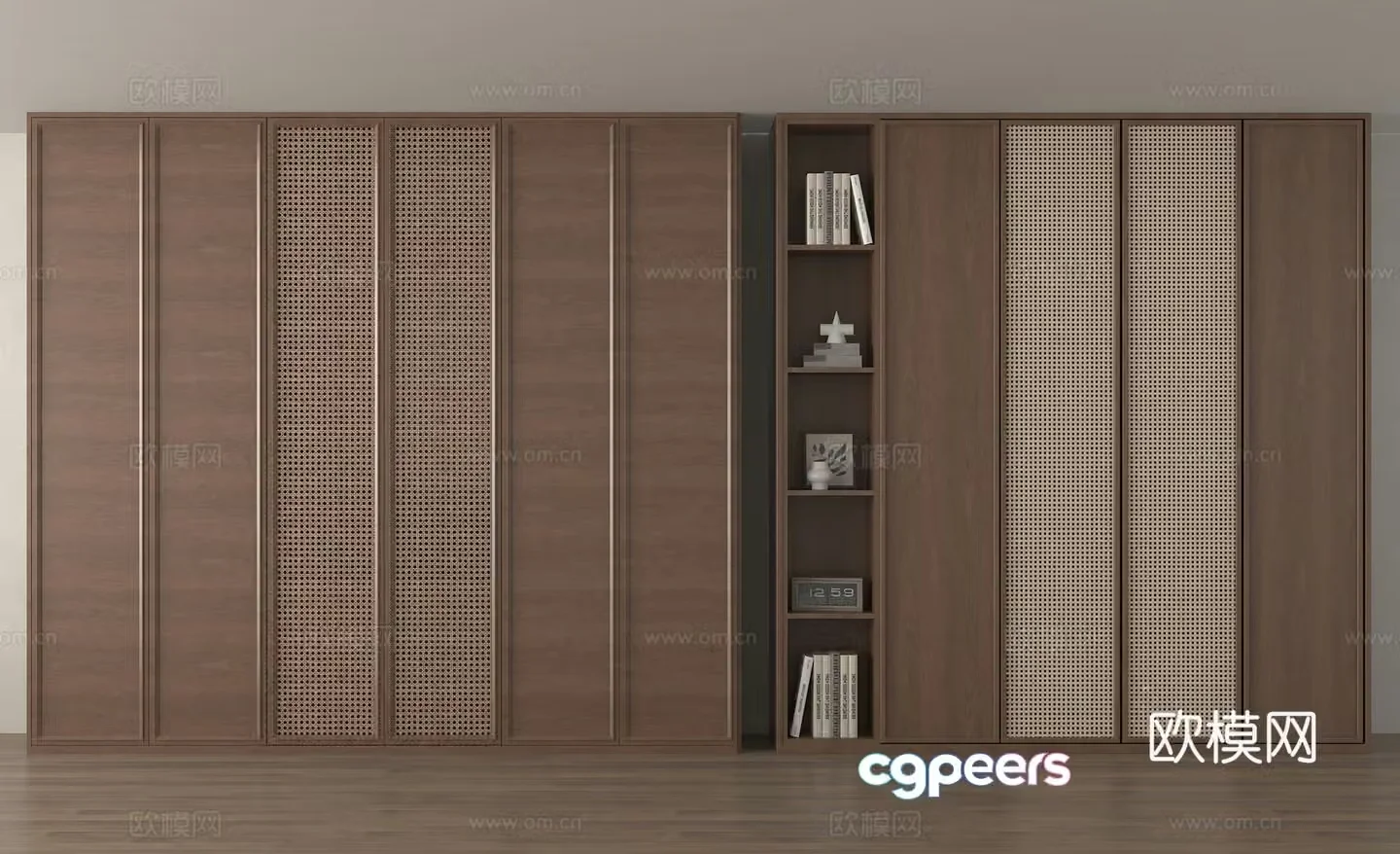 New Chinese style wardrobe 3D model