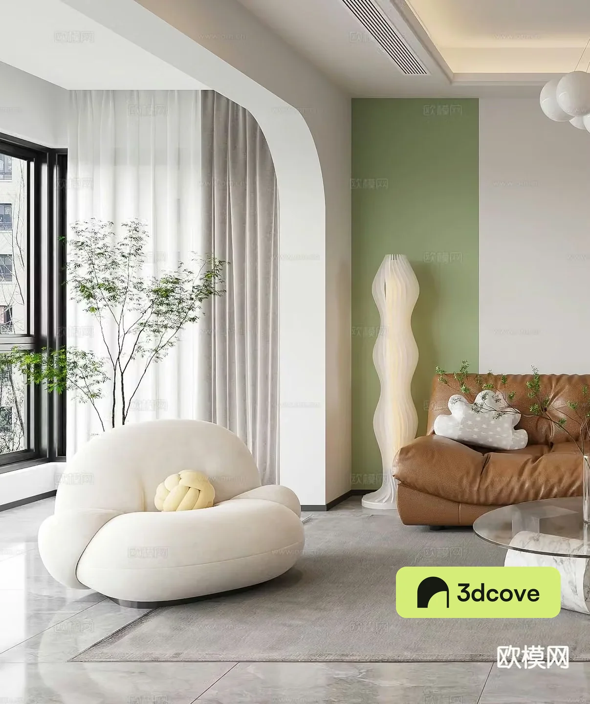 Modern lazy sofa single sofa
