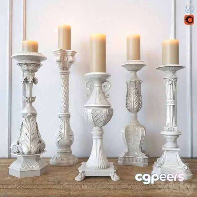 3ds Max Free – Candleholders